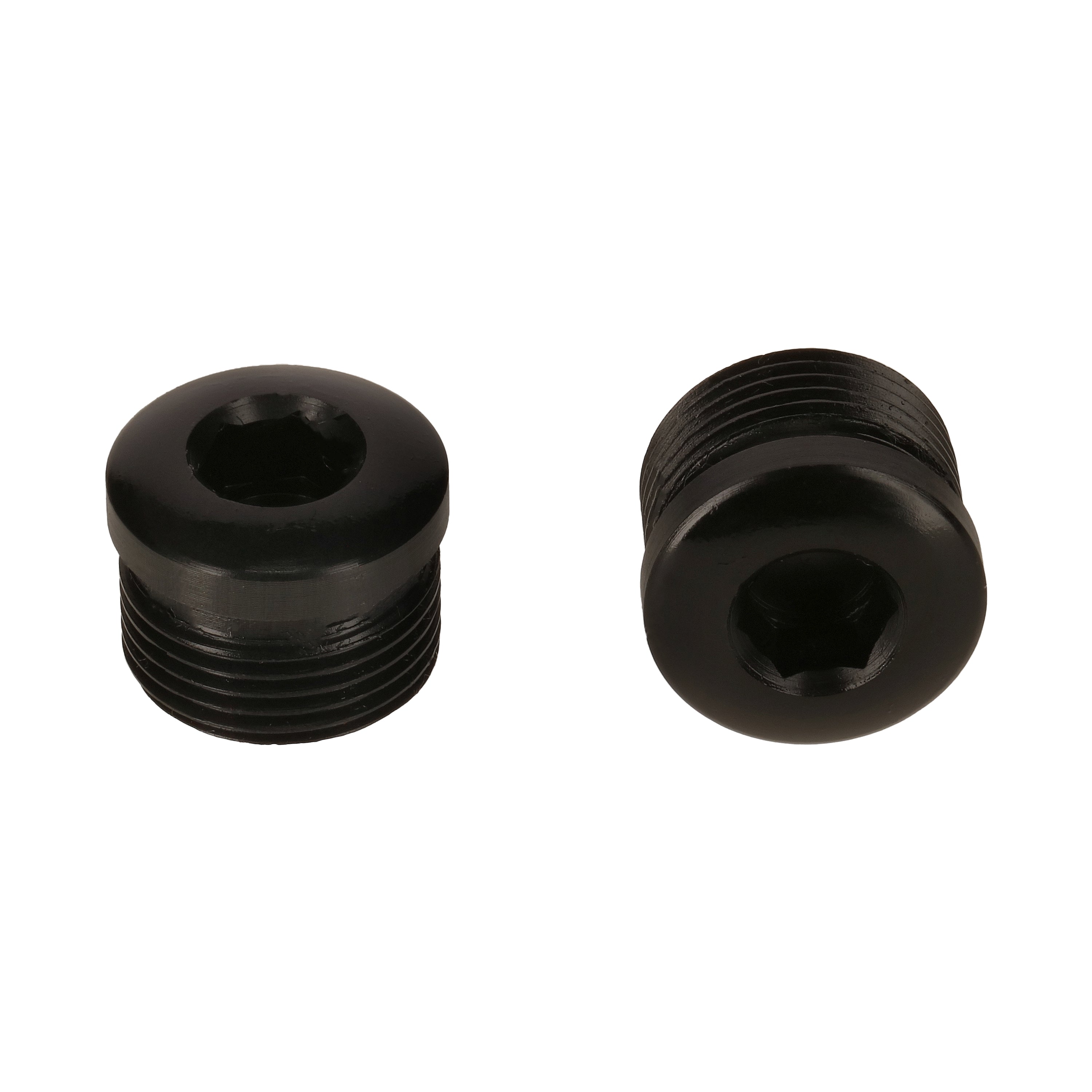 Alu MTB Bicycle Flat Pedal End Dust Caps End Bolts Hex Black